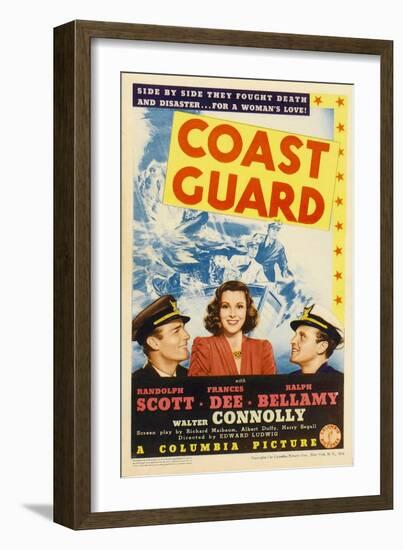 Coast Guard, Randolph Scott, Frances Dee, Ralph Bellamy, 1939-null-Framed Premium Giclee Print