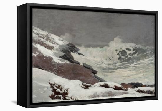 Coast in Winter, 1892 (Oil on Canvas)-Winslow Homer-Framed Premier Image Canvas