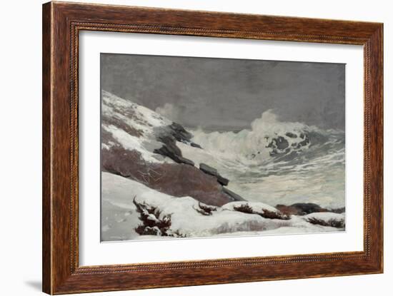 Coast in Winter, 1892 (Oil on Canvas)-Winslow Homer-Framed Giclee Print