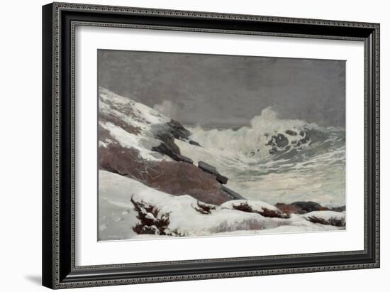 Coast in Winter, 1892 (Oil on Canvas)-Winslow Homer-Framed Giclee Print