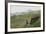 Coast Looking South with the Silhouette of Bamburgh Castle on the Horizon Bamburgh England-Natalie Tepper-Framed Photo