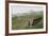 Coast Looking South with the Silhouette of Bamburgh Castle on the Horizon Bamburgh England-Natalie Tepper-Framed Photo