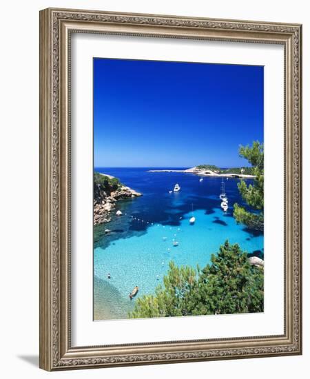 Coast Nearby Portinatx, Ibiza, Balearic Islands, Spain-Katja Kreder-Framed Photographic Print