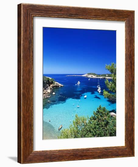 Coast Nearby Portinatx, Ibiza, Balearic Islands, Spain-Katja Kreder-Framed Photographic Print