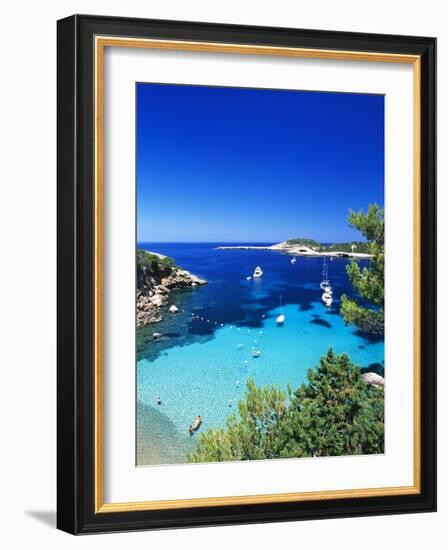 Coast Nearby Portinatx, Ibiza, Balearic Islands, Spain-Katja Kreder-Framed Photographic Print