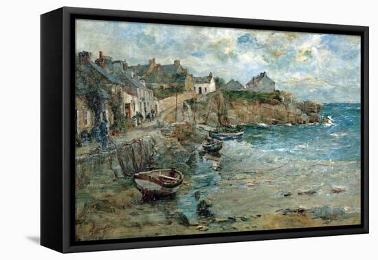 Coast of Cornwall-Alfonso Hollaender-Framed Premier Image Canvas