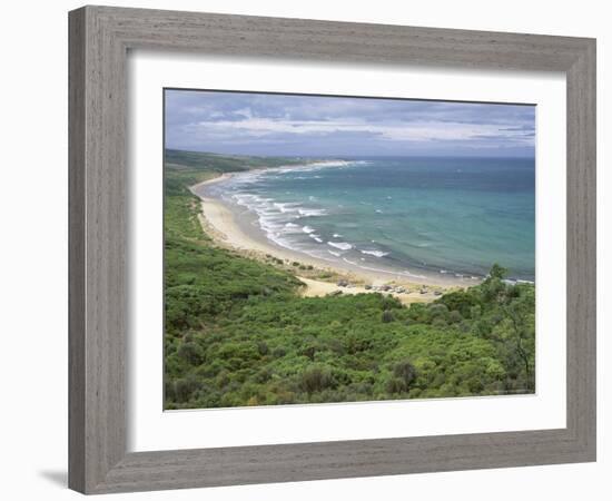 Coast of the Angahook-Lorne State Park, West of Anglesea, on Great Ocean Road, Victoria, Australia-Robert Francis-Framed Photographic Print