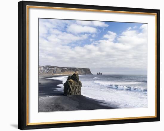 Coast of the North Atlantic Near Vik Y Myrdal During a Winter Storm-Martin Zwick-Framed Photographic Print