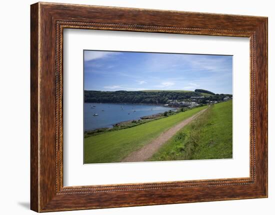 Coast Path to Kingsand and Cawsand, Rame Peninsula, Cornwall, England, United Kingdon, Europe-Rob Cousins-Framed Photographic Print