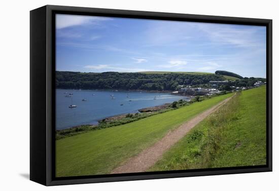 Coast Path to Kingsand and Cawsand, Rame Peninsula, Cornwall, England, United Kingdon, Europe-Rob Cousins-Framed Premier Image Canvas