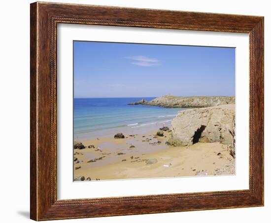 Coast, Quiberon, Cote Sauvage, Brittany, France, Europe-Firecrest Pictures-Framed Photographic Print