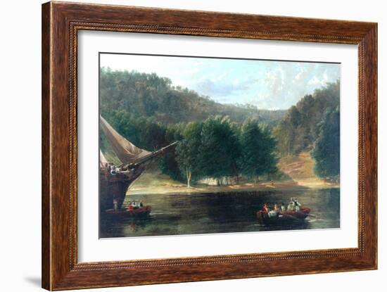 Coast Scene, 1835-Frederick Richard Lee-Framed Giclee Print