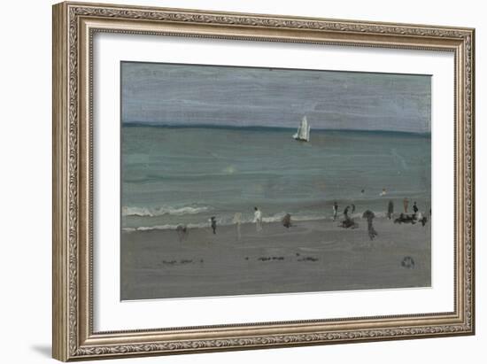 Coast Scene, Bathers, 1884-85-James Abbott McNeill Whistler-Framed Giclee Print