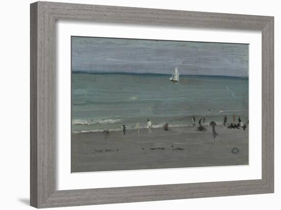 Coast Scene, Bathers, 1884-85-James Abbott McNeill Whistler-Framed Giclee Print