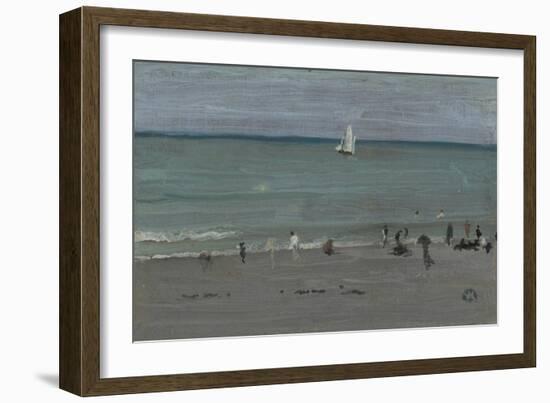 Coast Scene, Bathers, 1884-85-James Abbott McNeill Whistler-Framed Giclee Print