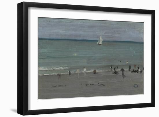 Coast Scene, Bathers, 1884-85-James Abbott McNeill Whistler-Framed Giclee Print