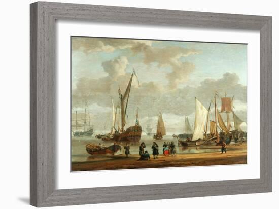 Coast Scene (Oil on Panel)-Abraham Storck-Framed Giclee Print