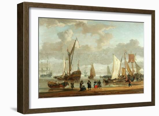 Coast Scene (Oil on Panel)-Abraham Storck-Framed Giclee Print