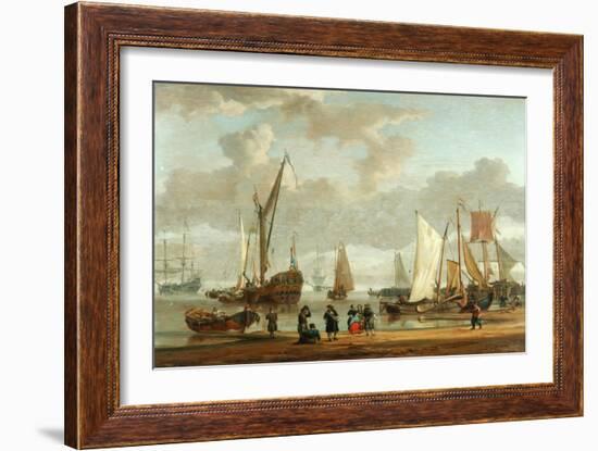 Coast Scene (Oil on Panel)-Abraham Storck-Framed Giclee Print