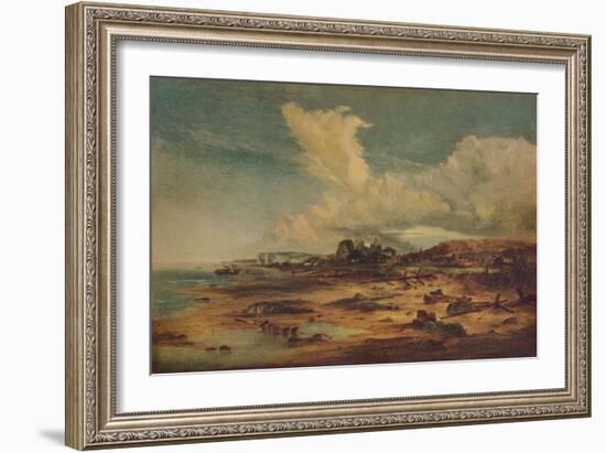 Coast Scene with Church, c1824-John Constable-Framed Giclee Print