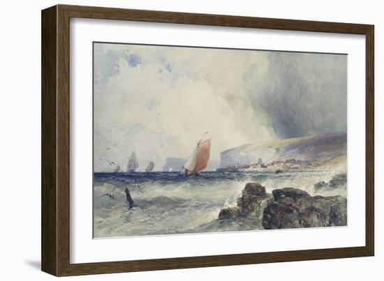 Coast Scene-William Callow-Framed Giclee Print