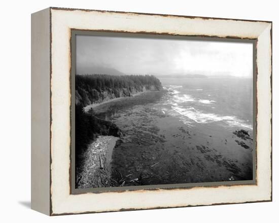 Coast South of Cape Flattery, 1910-Asahel Curtis-Framed Premier Image Canvas