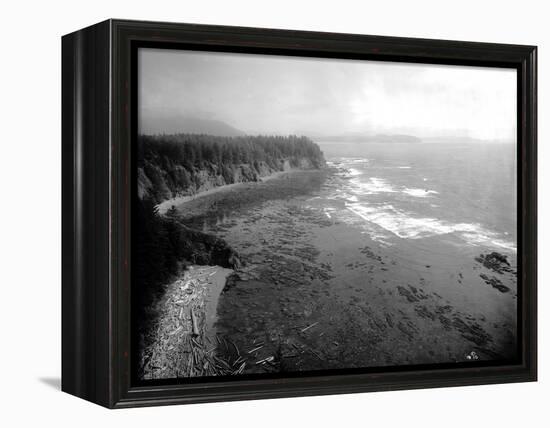 Coast South of Cape Flattery, 1910-Asahel Curtis-Framed Premier Image Canvas