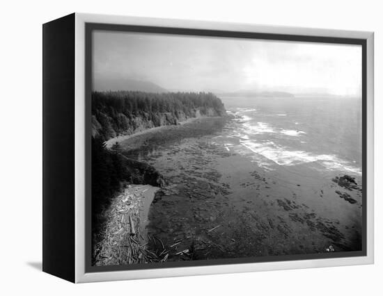 Coast South of Cape Flattery, 1910-Asahel Curtis-Framed Premier Image Canvas