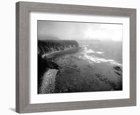 Coast South of Cape Flattery, 1910-Asahel Curtis-Framed Giclee Print