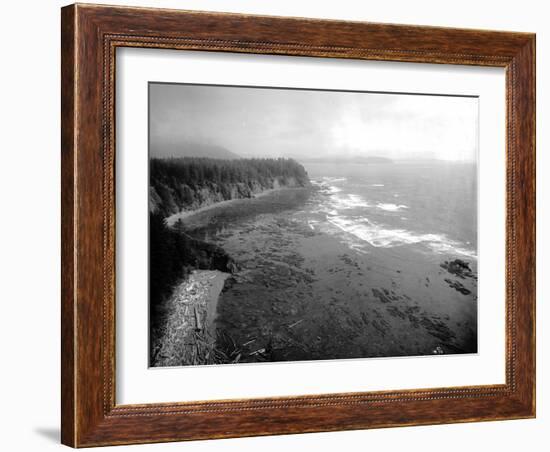 Coast South of Cape Flattery, 1910-Asahel Curtis-Framed Giclee Print