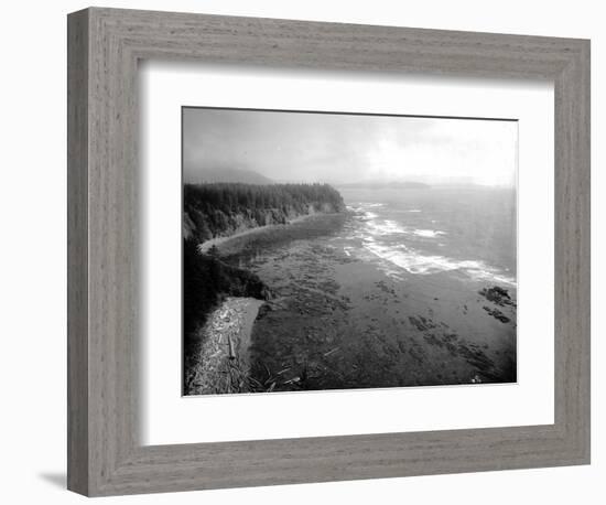 Coast South of Cape Flattery, 1910-Asahel Curtis-Framed Giclee Print