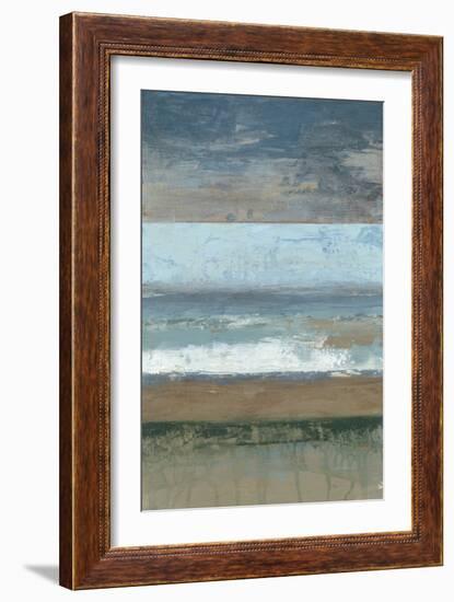 Coastal Abstract I-Jennifer Goldberger-Framed Art Print