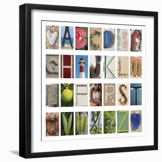 Coastal Alphabet-Mike Toy-Framed Giclee Print