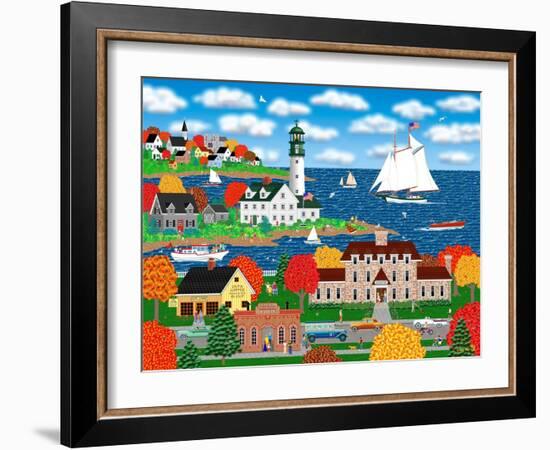 Coastal Autumn-Mark Frost-Framed Giclee Print