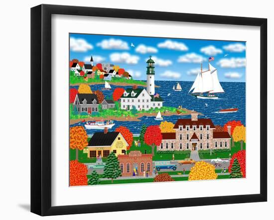 Coastal Autumn-Mark Frost-Framed Giclee Print