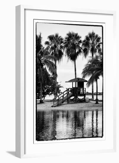 Coastal Beach Landscape - Miami - Florida-Philippe Hugonnard-Framed Photographic Print