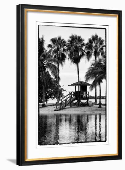 Coastal Beach Landscape - Miami - Florida-Philippe Hugonnard-Framed Photographic Print