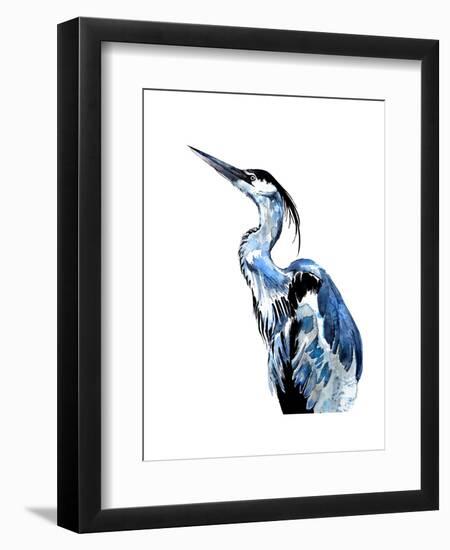 Coastal Blue Egret-Crystal Smith-Framed Art Print