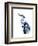 Coastal Blue Egret-Crystal Smith-Framed Art Print