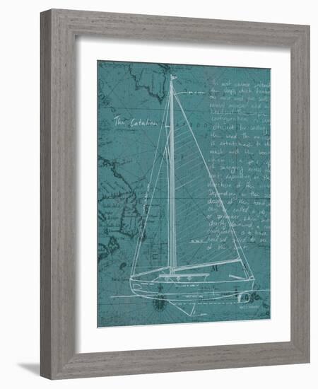 Coastal Blueprint VI-Marco Fabiano-Framed Art Print