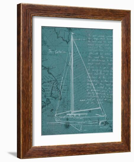 Coastal Blueprint VI-Marco Fabiano-Framed Art Print