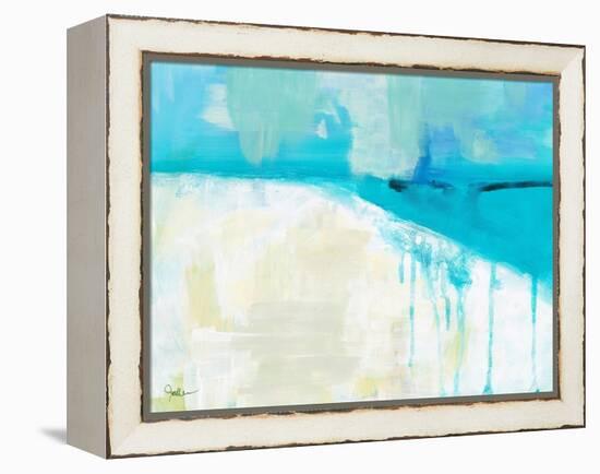 Coastal Blues 1-Jan Weiss-Framed Stretched Canvas