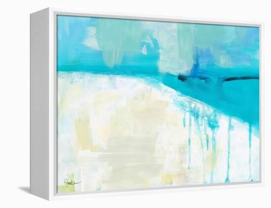 Coastal Blues 1-Jan Weiss-Framed Stretched Canvas