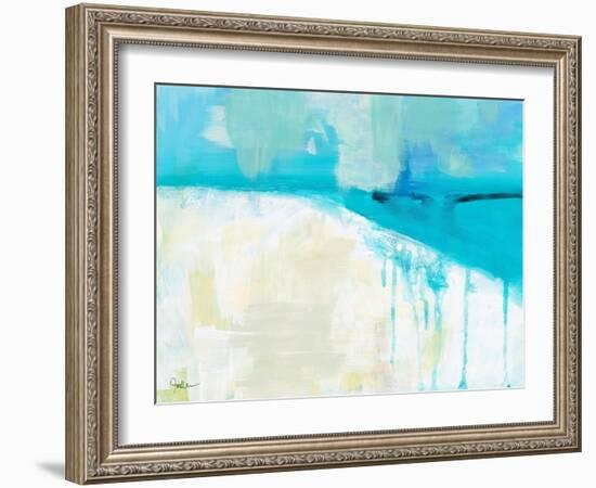 Coastal Blues 1-Jan Weiss-Framed Art Print