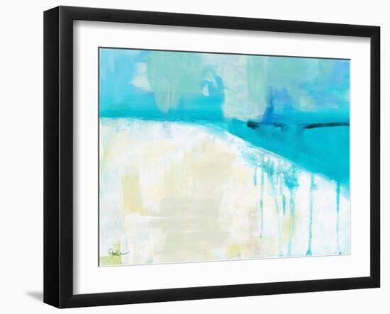 Coastal Blues 1-Jan Weiss-Framed Art Print