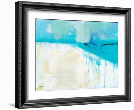 Coastal Blues 1-Jan Weiss-Framed Art Print