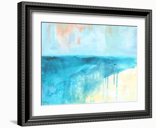 Coastal Blues 2-Jan Weiss-Framed Art Print