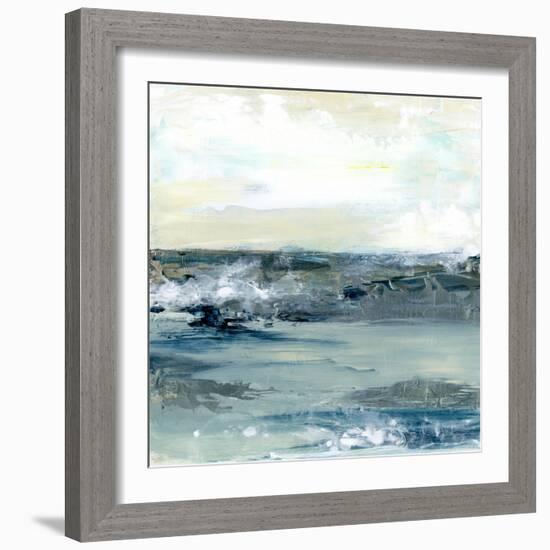 Coastal Blues I-Lila Bramma-Framed Art Print