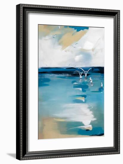 Coastal Blues-A. Fitzsimmons-Framed Giclee Print