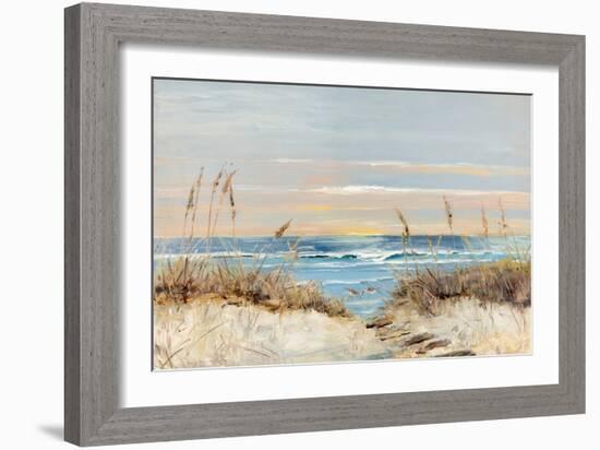 Coastal Boardwalk-Sally Swatland-Framed Art Print